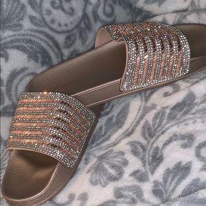 Champagne Sparkle Slides